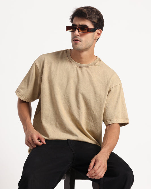 Acid wash over size t-shirt