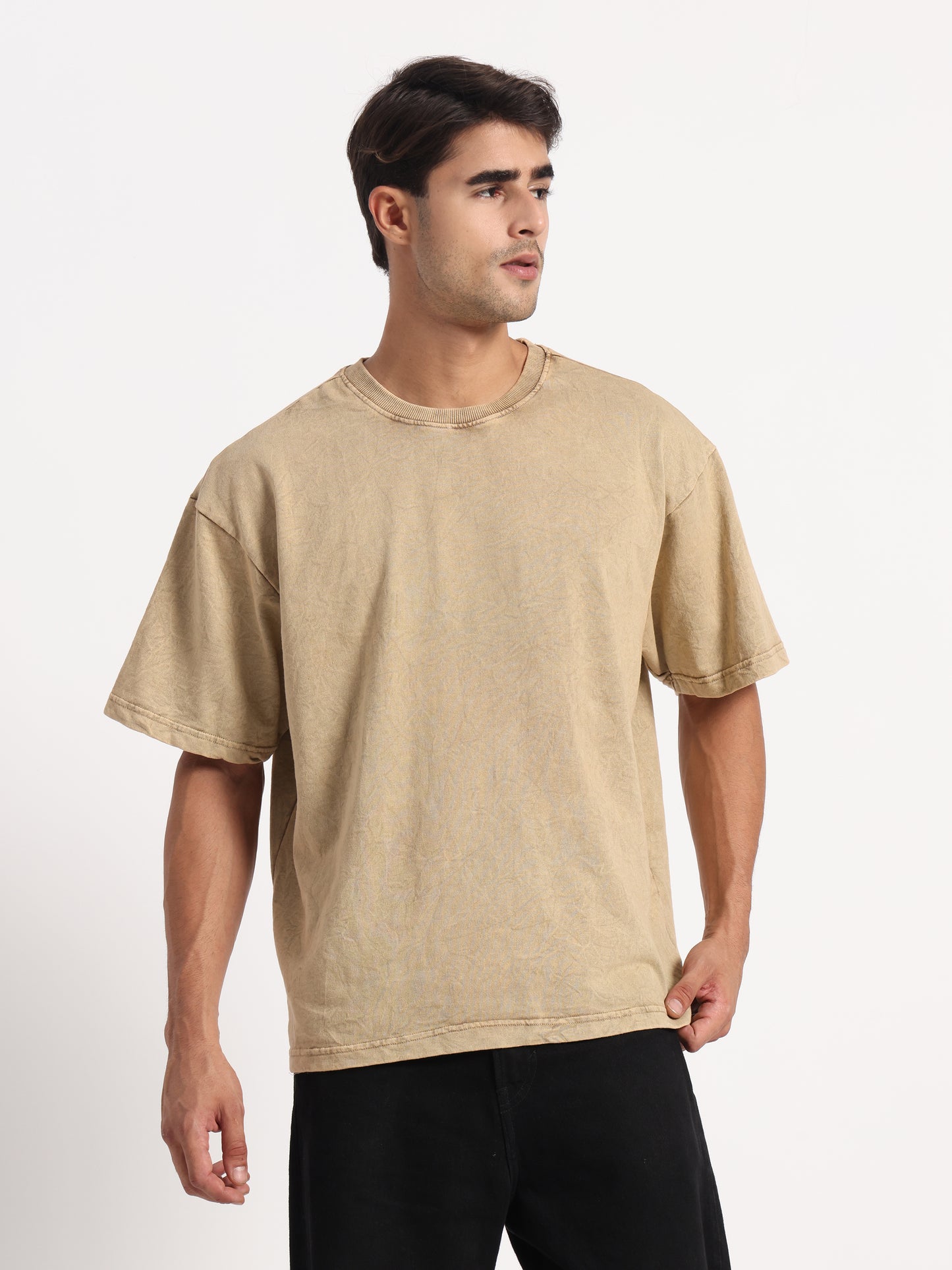 Acid wash over size t-shirt