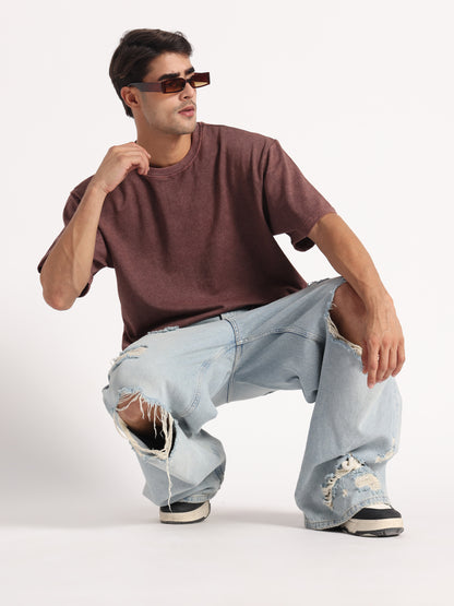 Acid wash over size t-shirt