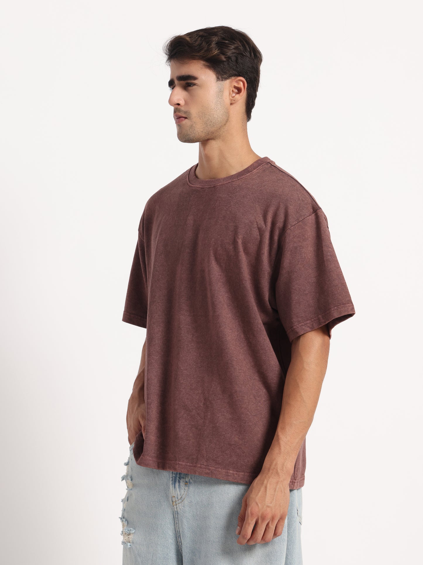 Acid wash over size t-shirt